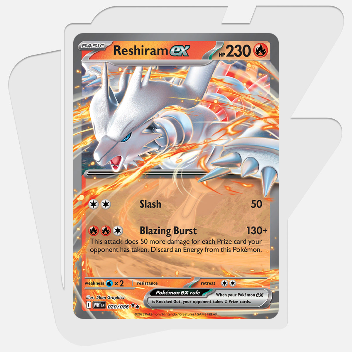 Reshiram ex (WHT 020)